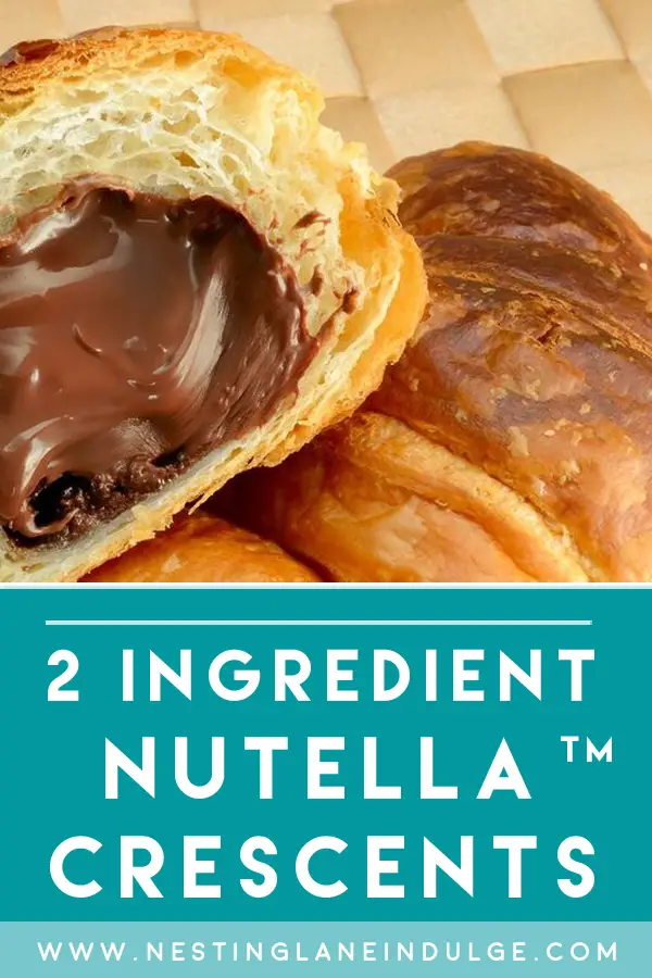 2 Ingredient NUTELLA Crescent Rolls Recipe