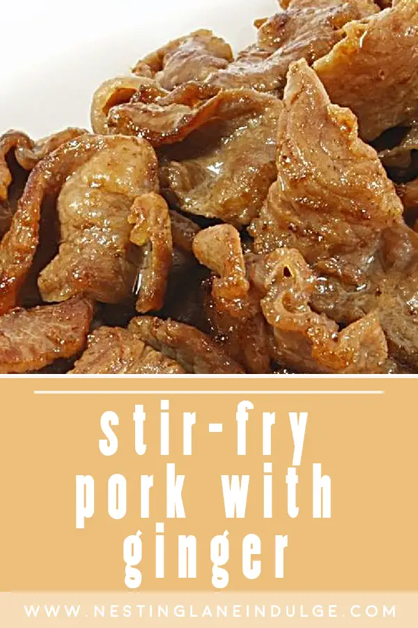 Asian Stir-Fry Pork with Ginger 