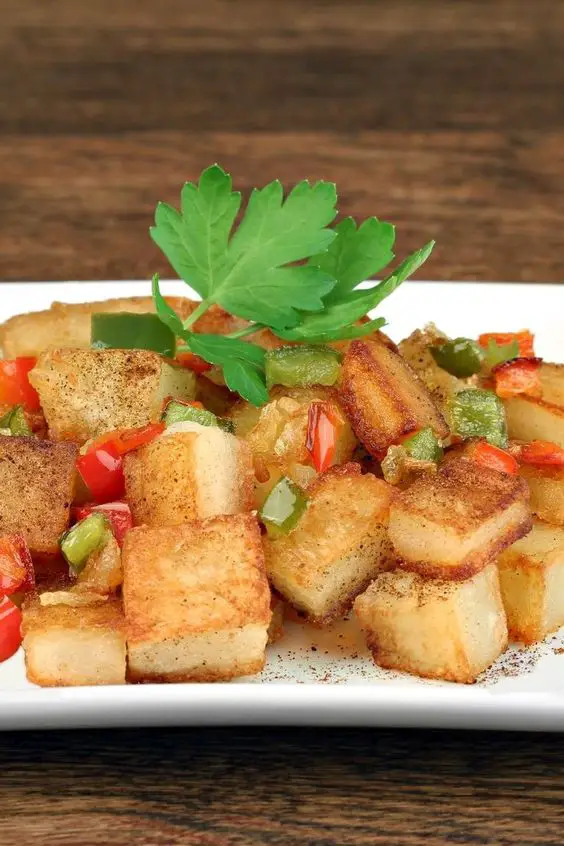 Home Fries with Onions and Peppers 