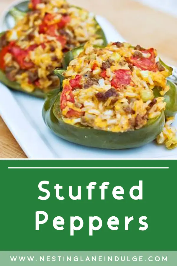 Stuffed Peppers with Ground Beef 