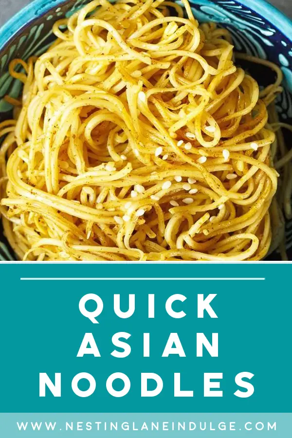 Quick Asian Sesame Garlic Noodles 