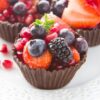Easy Chocolate Berry Cups