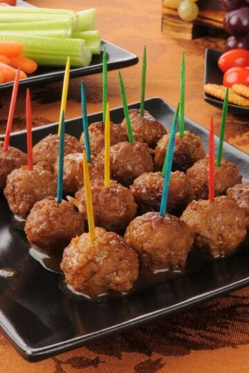 Mini Cocktail Meatballs Appetizer