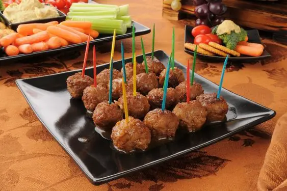 Mini Cocktail Meatballs Appetizer 