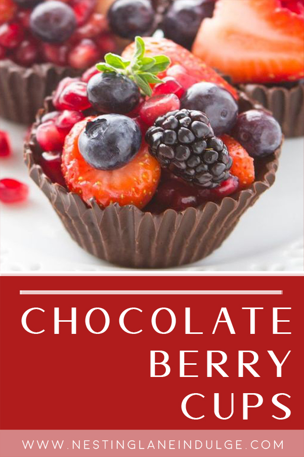 Easy Chocolate Berry Cups 
