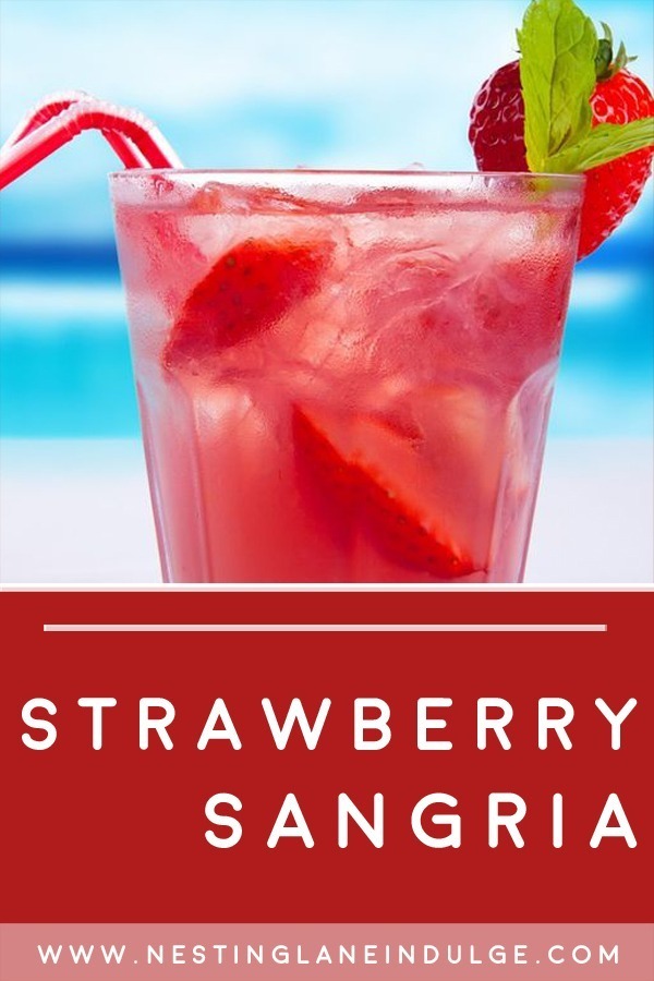 Easy Strawberry Sangria Recipe Graphic