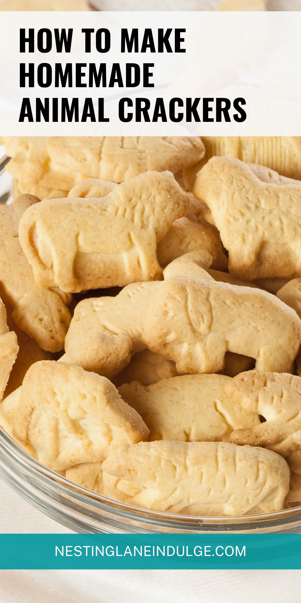 How to make homemade animal crackers graphic.