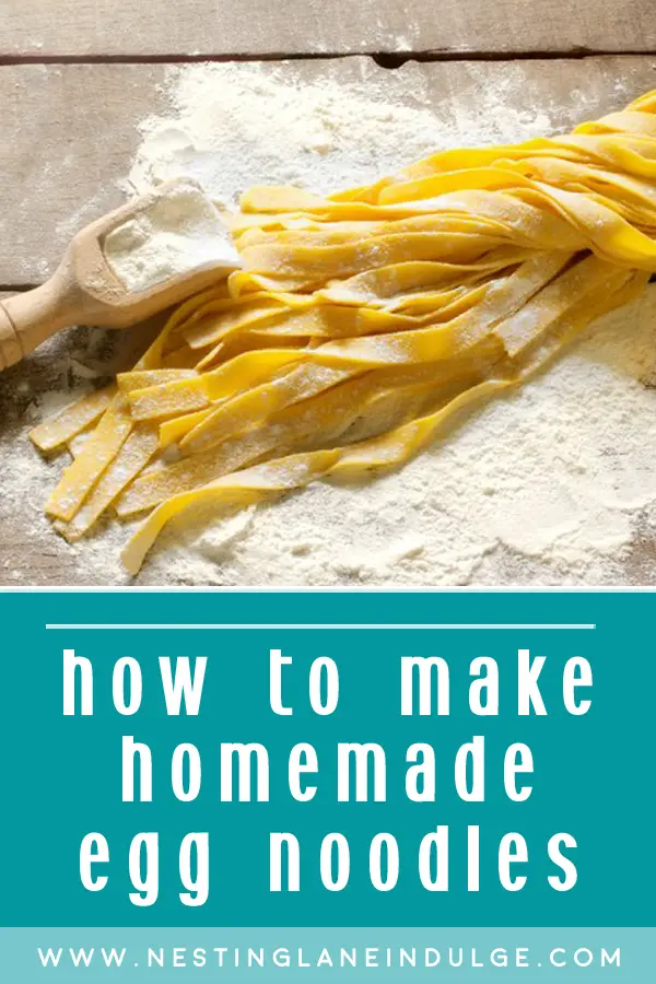 How to Make Homemade Egg Noodles Graphic