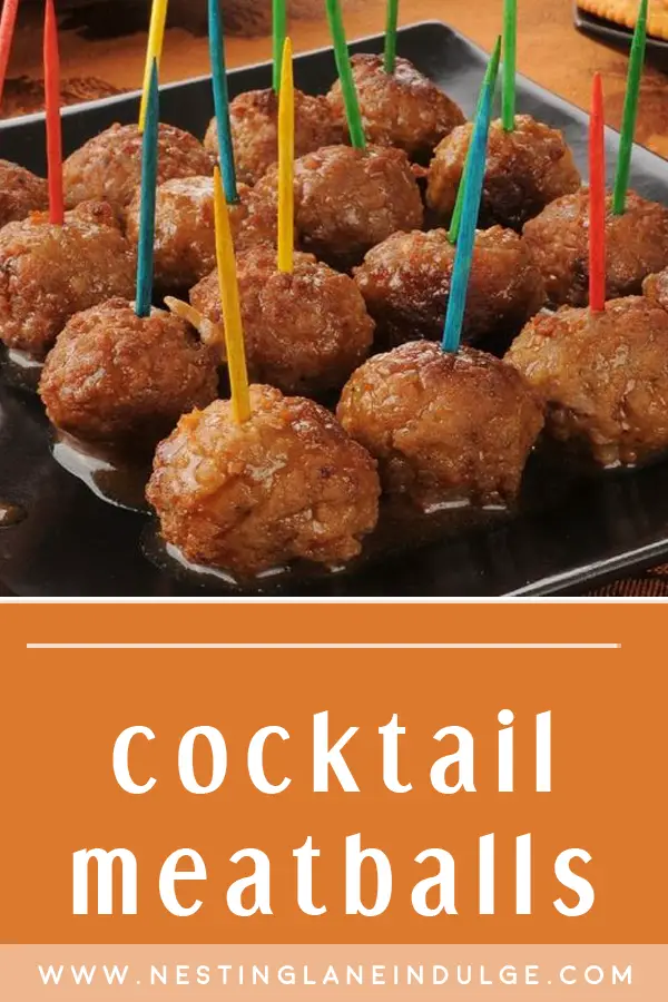 Mini Cocktail Meatballs Appetizer Graphic