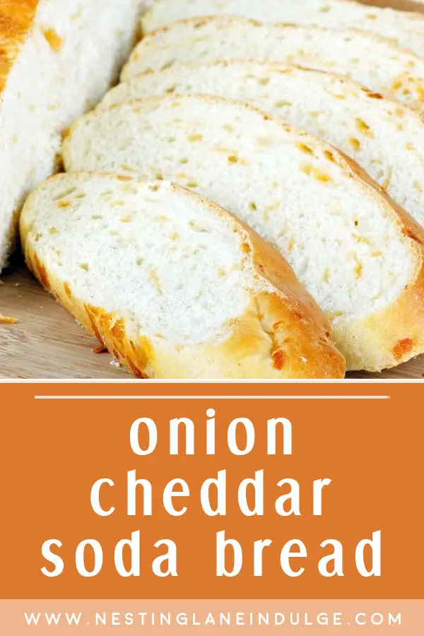 Onion Cheddar Soda Bread Without a Bread Machine graphic