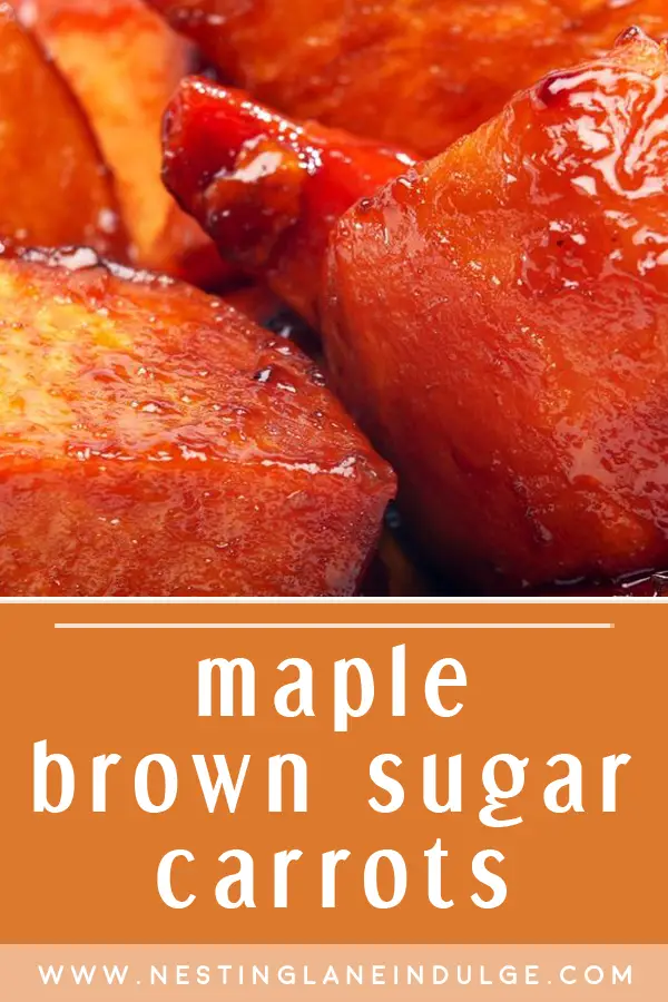 Graphic for Pinterest of Maple and Brown Sugar Sweet Potatoes Recipe