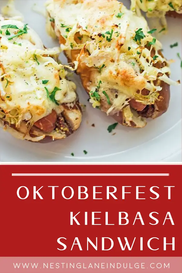 Oktoberfest Kielbasa on a Pretzel Roll