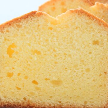 Closeup of Copycat Entenmann's Pound Cake.