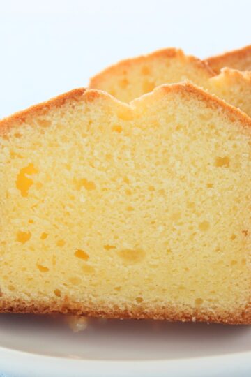 Closeup of Copycat Entenmann's Pound Cake.