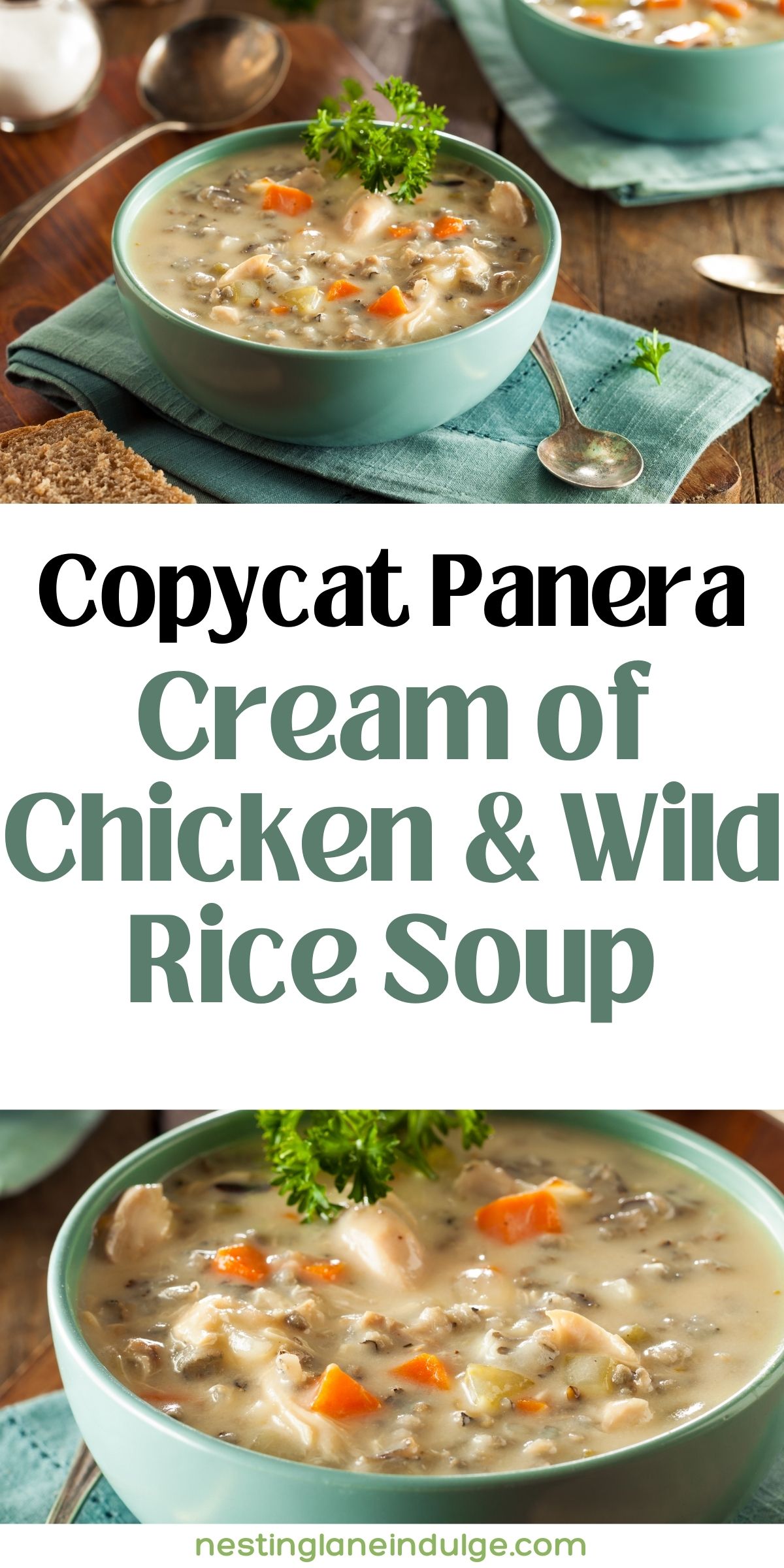 Cream of Chicken & Wild Rice Soup (Copycat Panera) Recipe