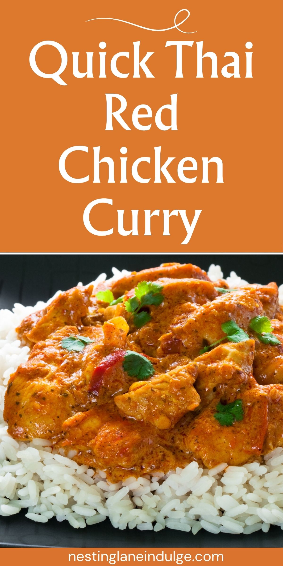 Quick Thai Red Chicken Curry Recipe Graphic