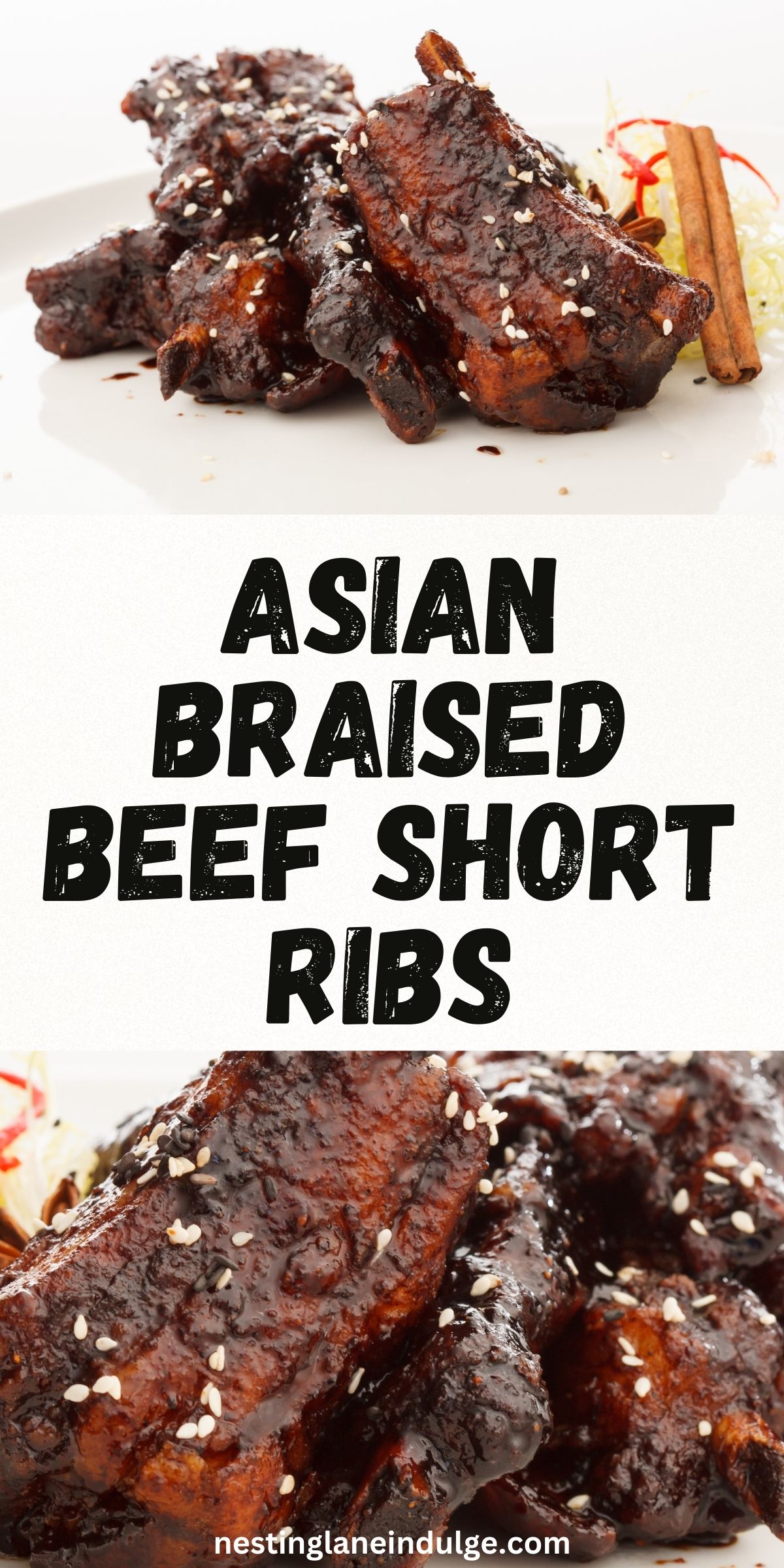 Asian Braised Beef Short Ribs Graphic.