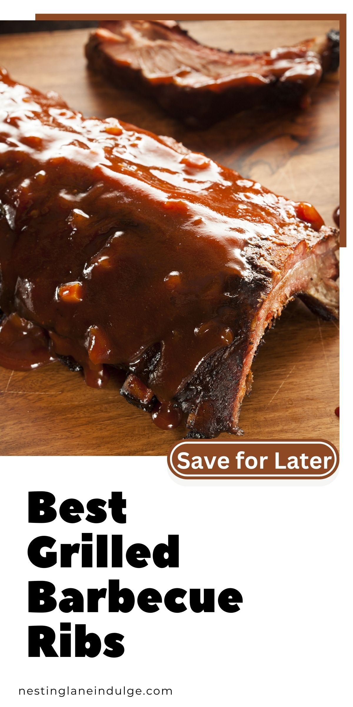 Best Grilled Barbecue Ribs graphic.
