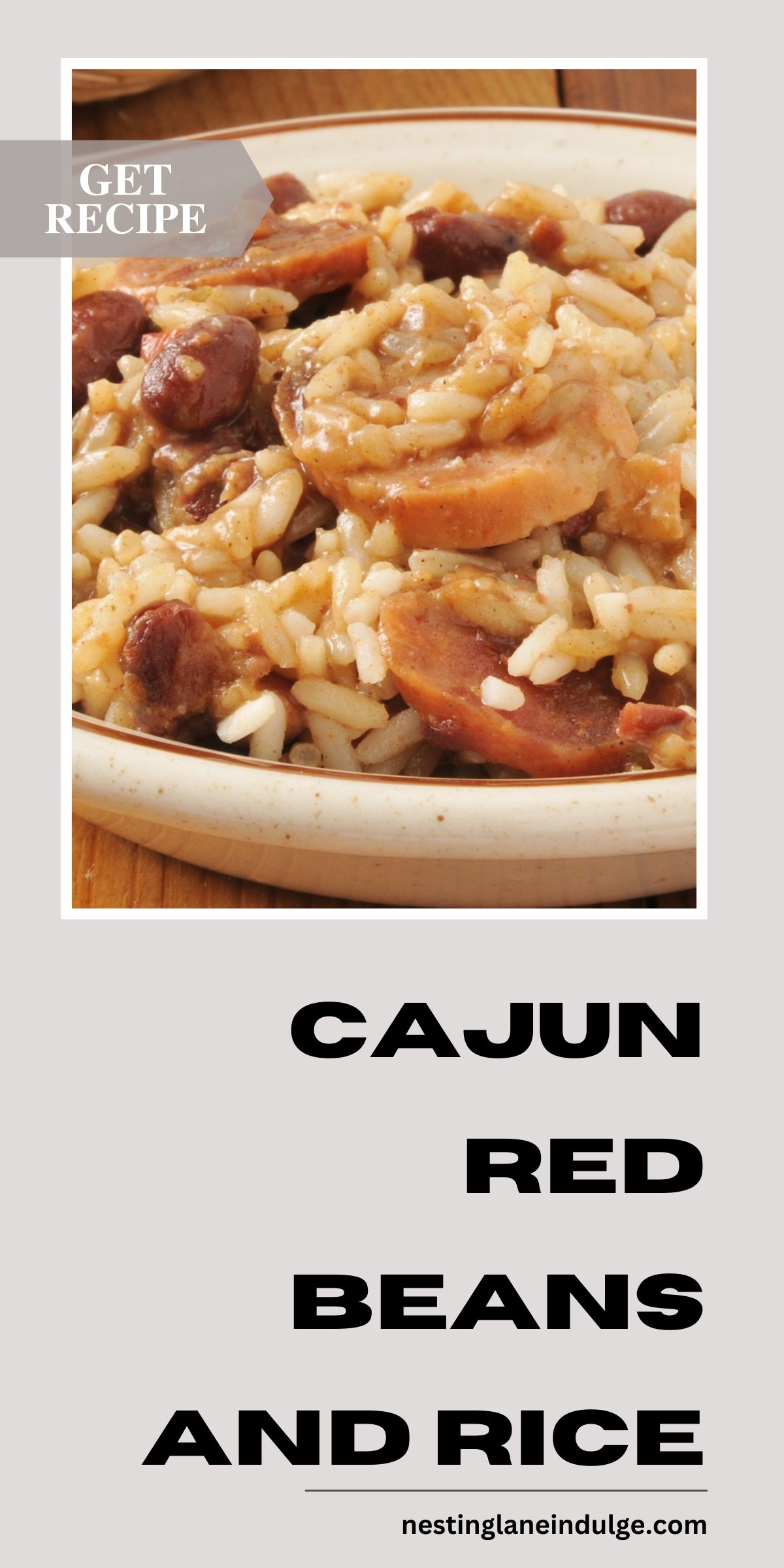 Cajun Red Beans and Rice Graphic.
