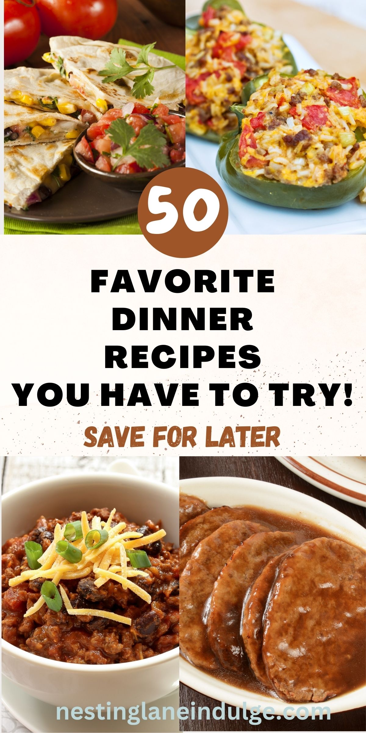 Graphic for Pinterest 50 Dinners That Prove Cooking at Home Beats Eating Out.