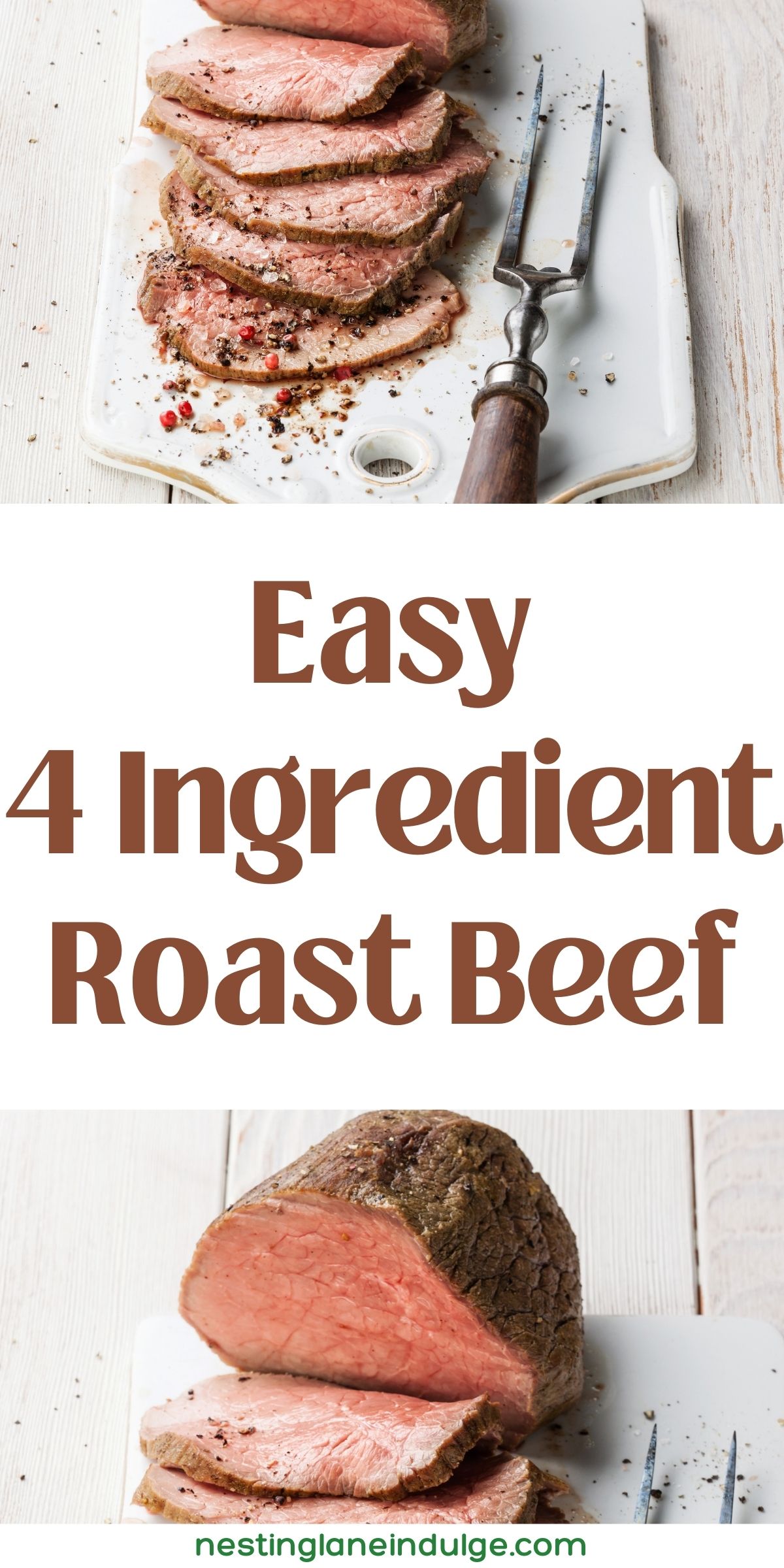 Easy 4 Ingredient Roast Beef Graphic.