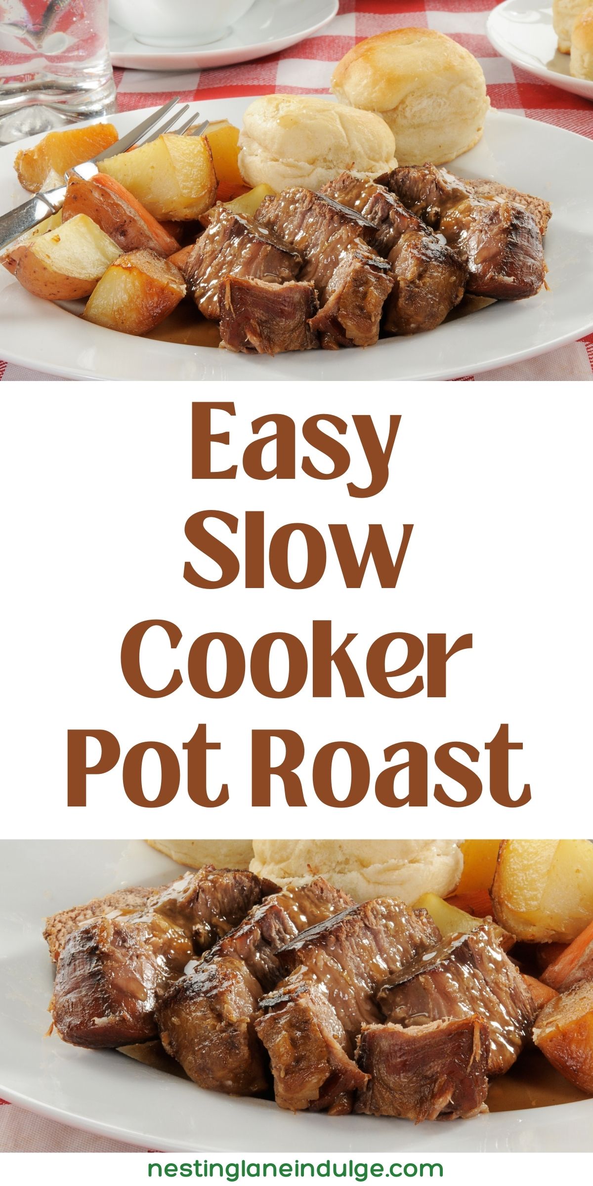 Easy Slow Cooker Pot Roast (Effortlessly Delicious) Graphic.