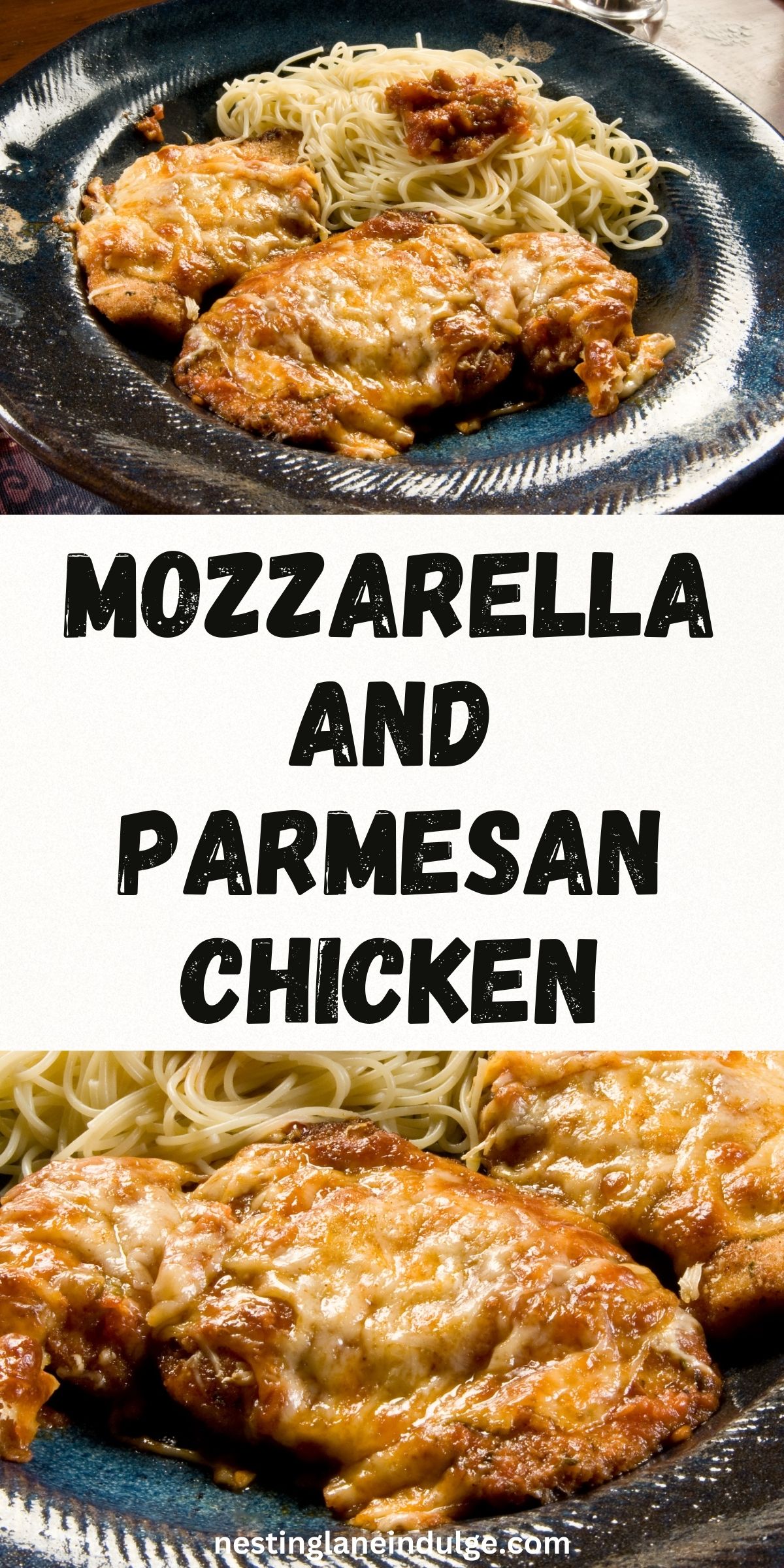 Mouth-Watering Mozzarella & Parmesan Chicken Graphic.